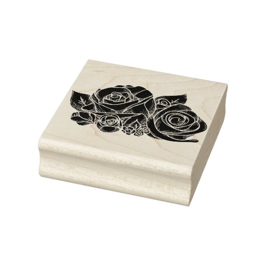 Rozen Wood Art Stamp Rubberstempel (Stempel)