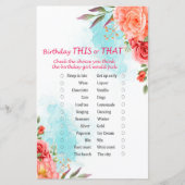 Rozen worden hier of dat spel (Voorkant)