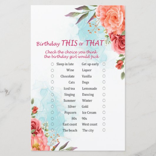 Rozen worden hier of dat spel (Voorkant)