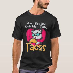 Rozen zijn een rode bladluis met een tacoklaag en t-shirt