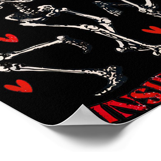 Rozen zijn rood, grappig... in mijn dode skelet. poster (Hoek)