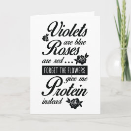 Rozen zijn rood proteïne Valentijnsdag Kaart