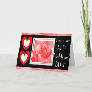 Rozen zijn rood viooltjes blauw... feestdagen kaart