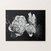 Rozen, zwart en wit legpuzzel (Horizontaal)
