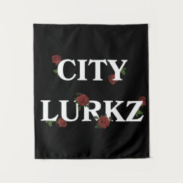 Rozen Zwart Wandkleed