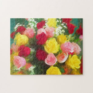 Rozenbolletje - Kute Original Flower Art Legpuzzel