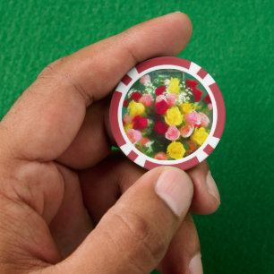 Rozenbolletje - Kute Original Flower Art Poker Chips