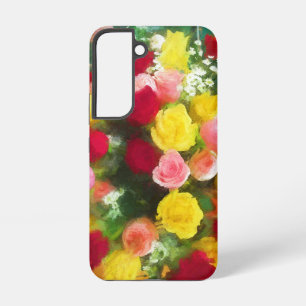 Rozenbolletje - Kute Original Flower Art Samsung Galaxy Hoesje