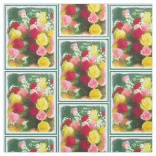 Rozenbolletje - Kute Original Flower Art Stof