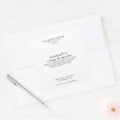 Rozenhout & Crème de Menthe Matte Candle Label (Envelop)