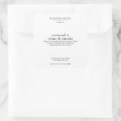 Rozenhout & Crème de Menthe Matte Candle Label (Tas)