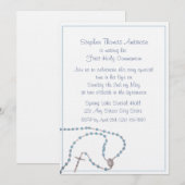 Rozenkransblauw / Communie Kaart (Voorkant / Achterkant)