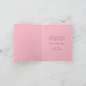 Rozenkruis Monogram Scripted Foto Religieus Bedankkaart (Binnen)