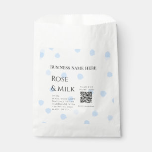 Rozenmelk handgemaakte zeep bedrijf QR-code toevoe Bedankzakje