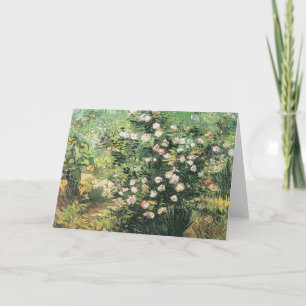 Rozenstruik in Bloei door Vincent van Gogh Kaart