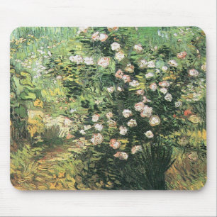 Rozenstruik in bloei door Vincent van Gogh Muismat