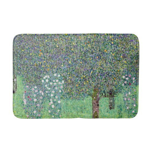 Rozenstruiken onder de bomen, Gustav Klimt Badmat (Voorkant)