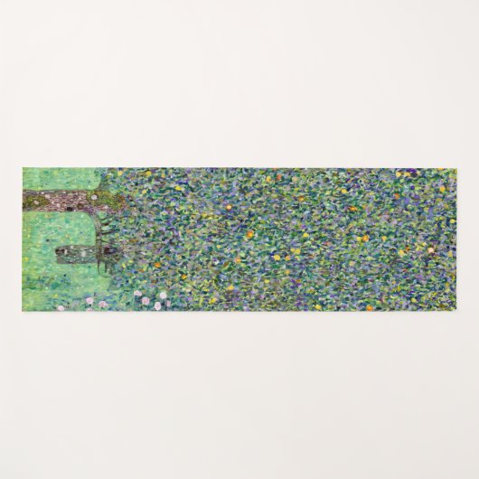 Rozenstruiken onder de bomen, Gustav Klimt Yogamat (Voorkant (horizontaal))