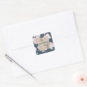 Rozentuin Blauw | Persoonlijke Sticker (Envelop)