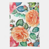 Rozentuin Bloei Design Theedoek (Verticaal)