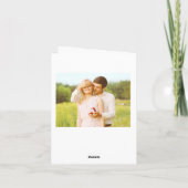 Rozentuin | Verlovingsfeest Dank Je Bedankkaart (Achterkant)