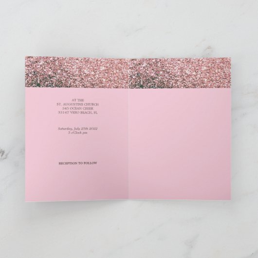 RozePompoen Oogst - Trouw Uitnodiging (Binnen)