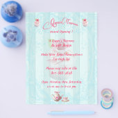 RozeTea Roos Cupcakes Flyers (Enkel)