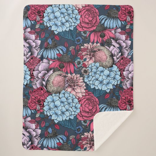 Rozijnen in de tuin 3 sherpa deken (Voorkant)