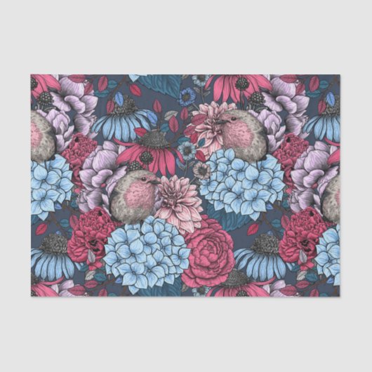 Rozijnen in de tuin 3 tissuepapier (Voorkant)