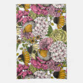 Rozijnen in de tuin theedoek (Verticaal)