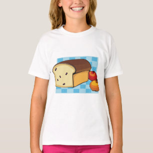 Rozijnenbrood en rode appels t-shirt