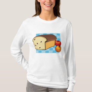 Rozijnenbrood en rode appels t-shirt