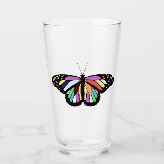 RP colorful butterfly Glas (Voorkant)
