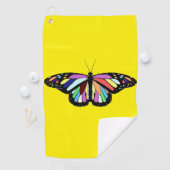 RP colorful butterfly Golfhanddoek (Insitu)