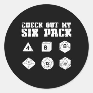 Rpg Bekijk Mijn 6 Pak Grappige Gamer Mannen Jongen Ronde Sticker