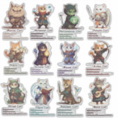 RPG Cats stickers drôles et mignons pour les joueu (Devant)