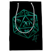 RPG Crit AF | Emerald Fantasy Tafelblad Gamer Dice Medium Cadeauzakje (Voorkant)