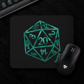RPG Crit AF | Emerald Fantasy Tafelblad Gamer Dice Muismat
