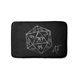 RPG Crit AF   Fantasy tafelblad Retro Gamer Dice Badmat