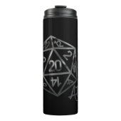 RPG Crit AF | Fantasy tafelblad Retro Gamer Dice Thermosbeker (Voorkant)