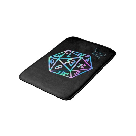 RPG Crit AF | Holo Retro Tafelblad Roleplayer Dice Badmat (Gekanteld)