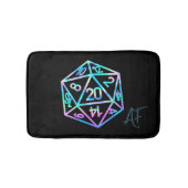 RPG Crit AF | Holo Retro Tafelblad Roleplayer Dice Badmat (Voorkant)