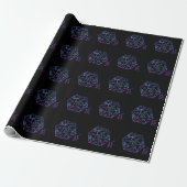 RPG Crit AF | Nebula Fantasy Tafelblad Gamer Dice Cadeaupapier (Uitgerold)