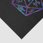 RPG Crit AF | Nebula Fantasy Tafelblad Gamer Dice Tissuepapier (Detail)