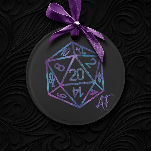 RPG Crit AF | Nebula Tabletop PnP Roleplayer Dice Ornament