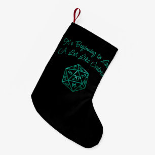 RPG Critmas Blauwgroen groene tafelblad rollensp Kleine Kerstsok