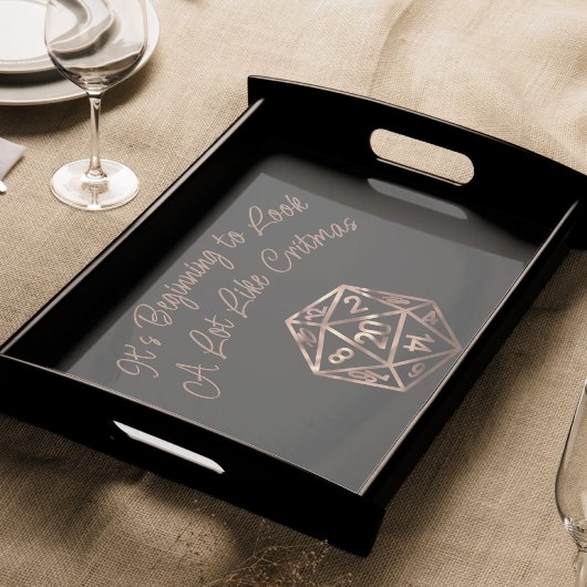 RPG Critmas | Copper Fantasy Tafelblad Gamer Dice Tissuepapier