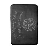 RPG Critmas | Fantasy tafelblad Retro Gamer Dice Badmat (Voorkant Verticaal)