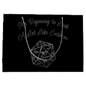 RPG Critmas | Fantasy tafelblad Retro Gamer Dice Groot Cadeauzakje (Achterkant)