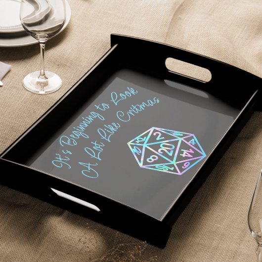 RPG Critmas | Holo Fantasy Tafelblad Gamer Dice Tissuepapier